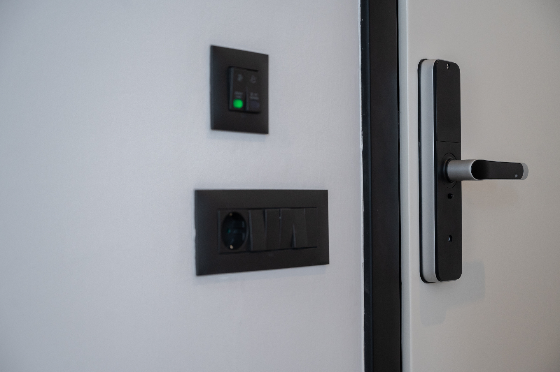 Deluxe Room with Extra Bed — smart lock and in-room controls